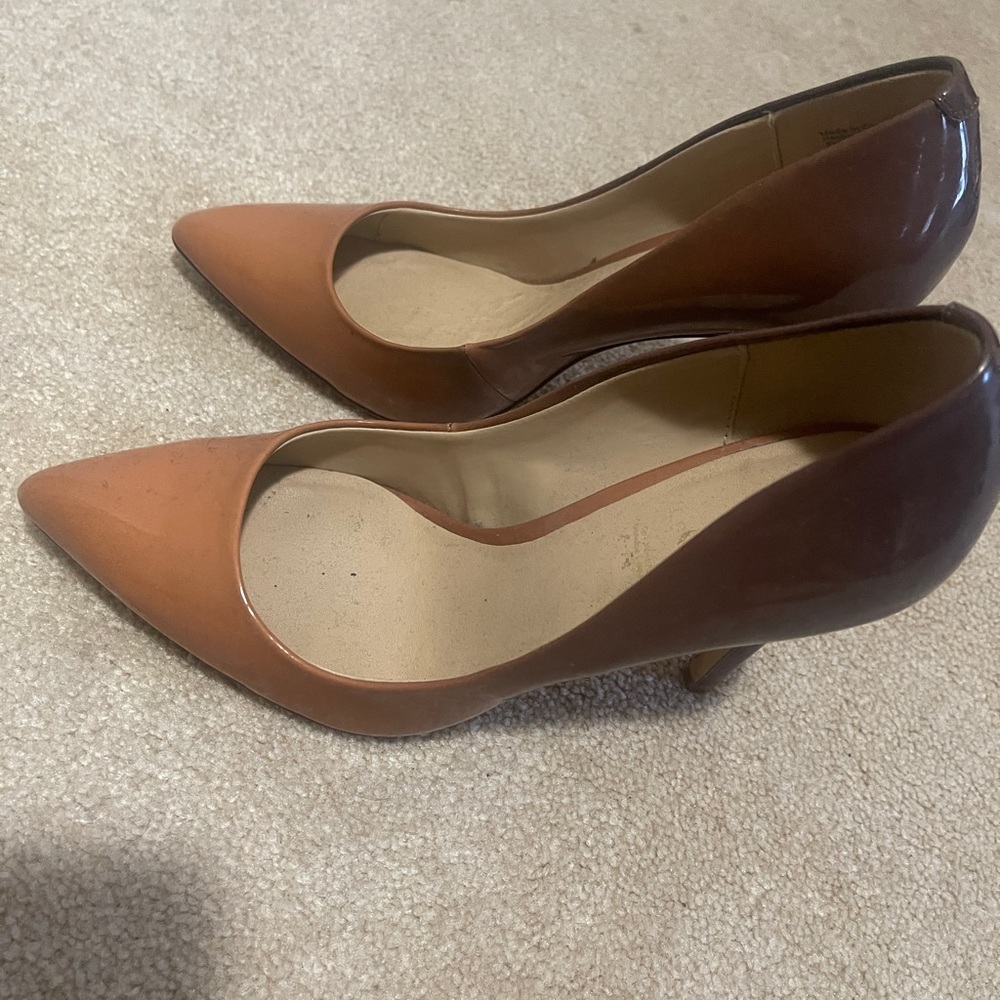 Aldo Two-Tone Brown Women's Heels